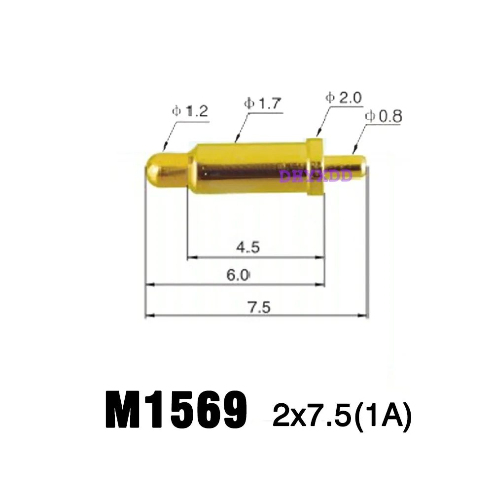 2X High Current Spring Loaded Pogo Pin Connector 1A 1.5A 2A 5A High Power Heavy Current Battery Connector POGOPIN Header Charge