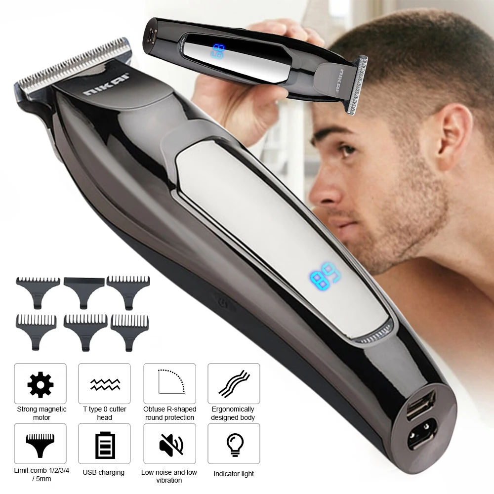 2025 New Professional Electric Hair Trimmer Rechargeable Haircut Fast Charging Hair Clipper for Men Barber Dedicated Trimmer