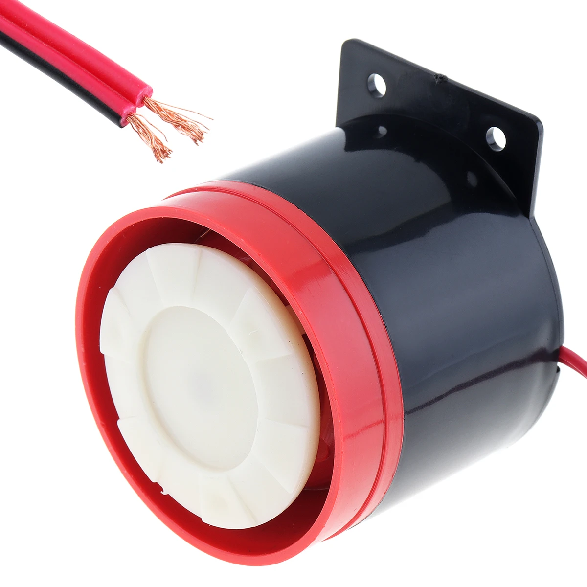 DC 12V - 24V Black & Red 105dB Car Reversing Back up Alarm Horn Speaker 105dB for Motorcycle Car Vehicle Boat