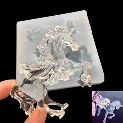 Flying Horse Silicone Mold para Fazer Jóias, Molde Unicórnio, Molde UV Resina Epóxi, Pingente DIY Craft Tool