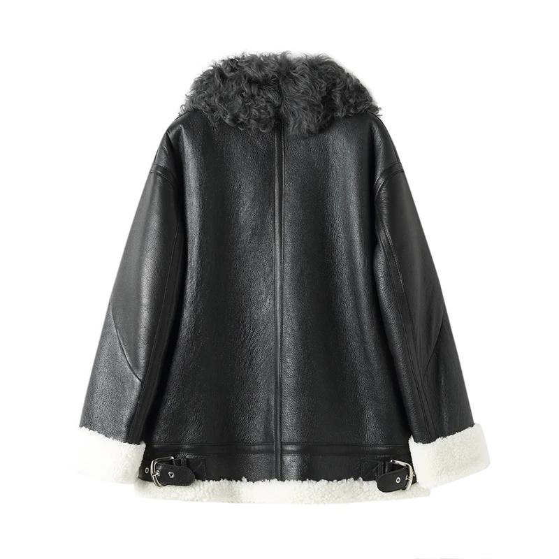 Coat Natural Female Fur Genuine Leather Jacket Winter 100% Real Sheepskin Coat Women Clothes 2020 Korean Double-faced Fur Top 78