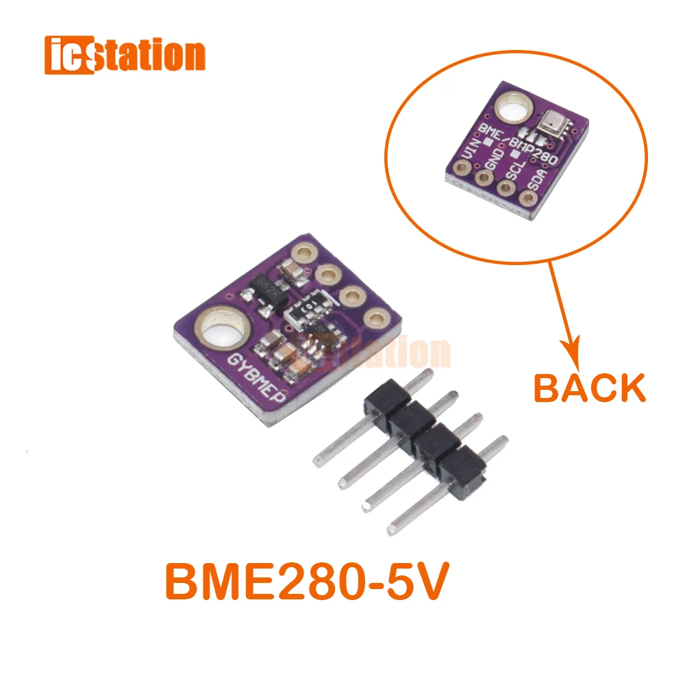 Цифровой датчик температуры и влажности BME280 5 в 3,3 В, модуль датчика атмосферного давления I2C SPI 1,8-5 В