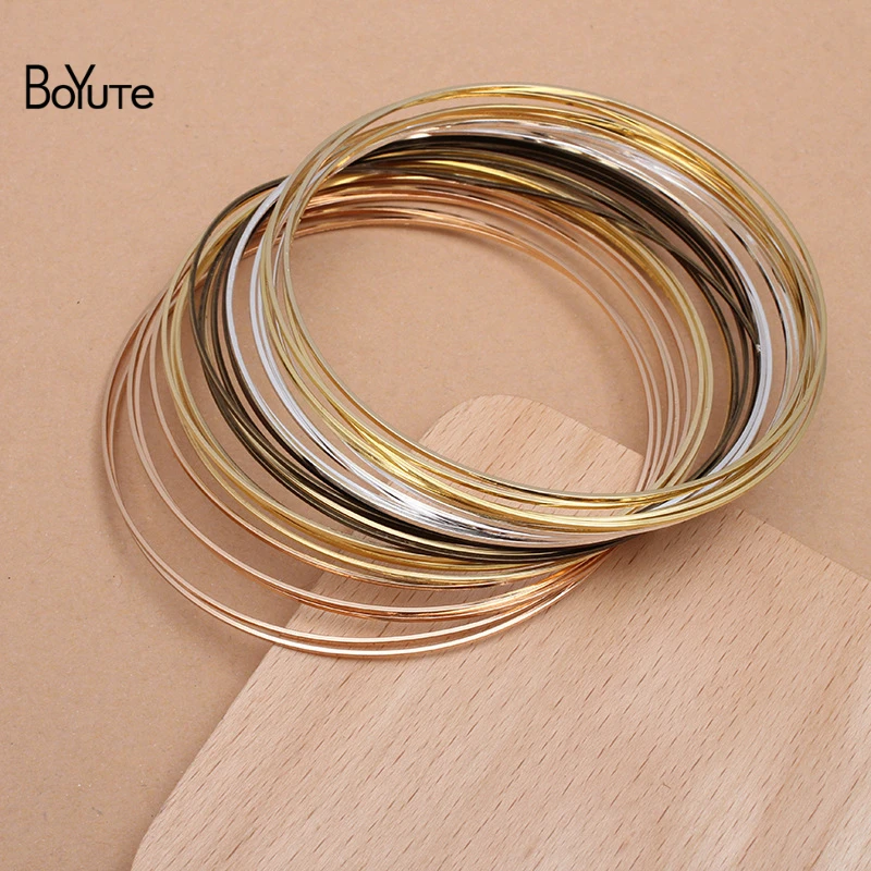 BoYuTe (30 Pieces/Lot) 80MM Big Brass No Gap Ring Loops DIY Jewelry Beaded Handmade Accessories Wholesale