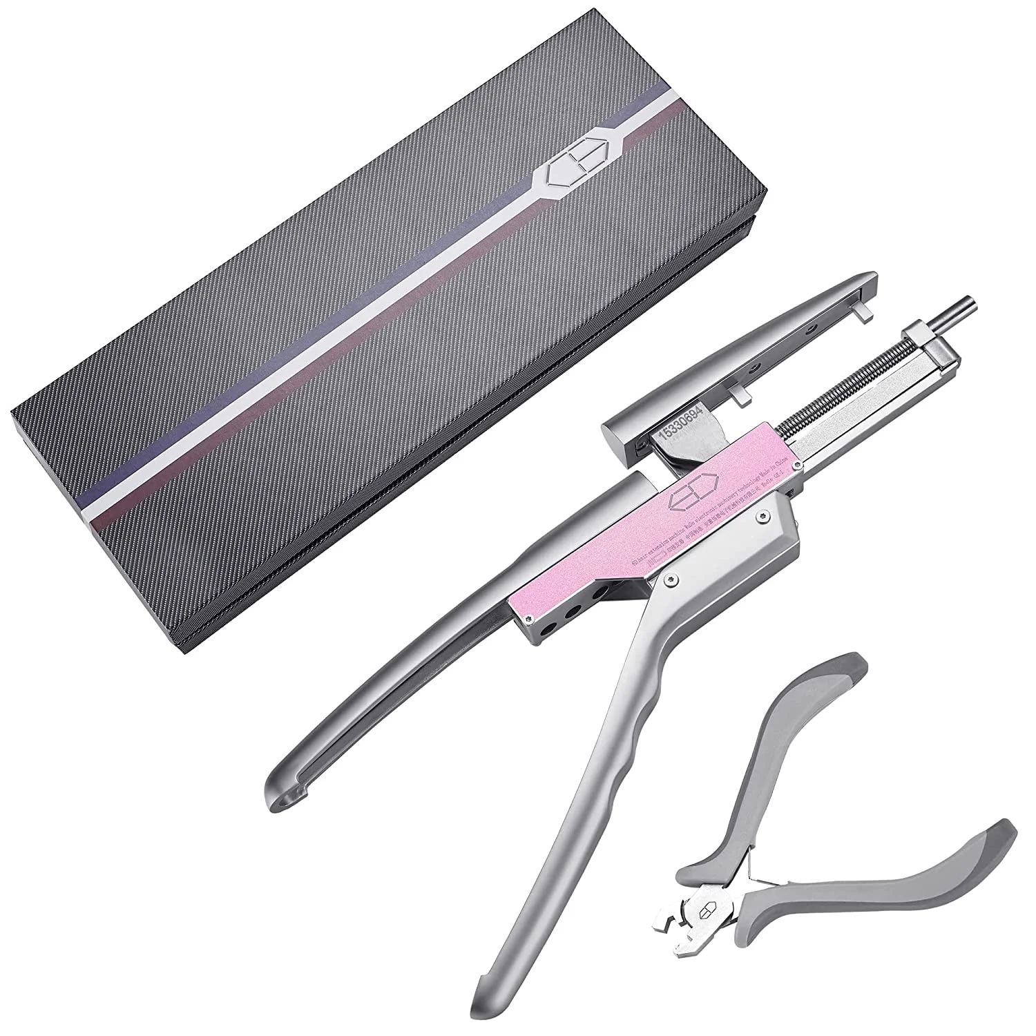 

6D Hair Extension Machine Connector & Hair Remove Plier Kit 2nd Generation Human Hair No-Trace Hair Extensions Tool GT Purple