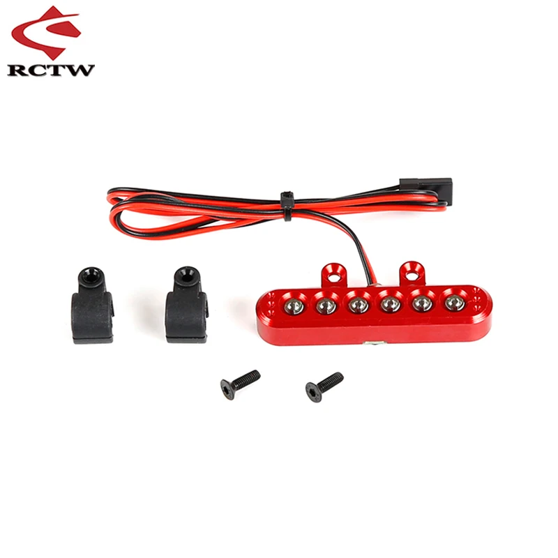 Rc carro cnc metal led lanterna traseira lâmpada para 1/5 hpi rovanaha rovan km baja 5b 5sc 5S 4wd caminhão brinquedos de reposição peças atualização