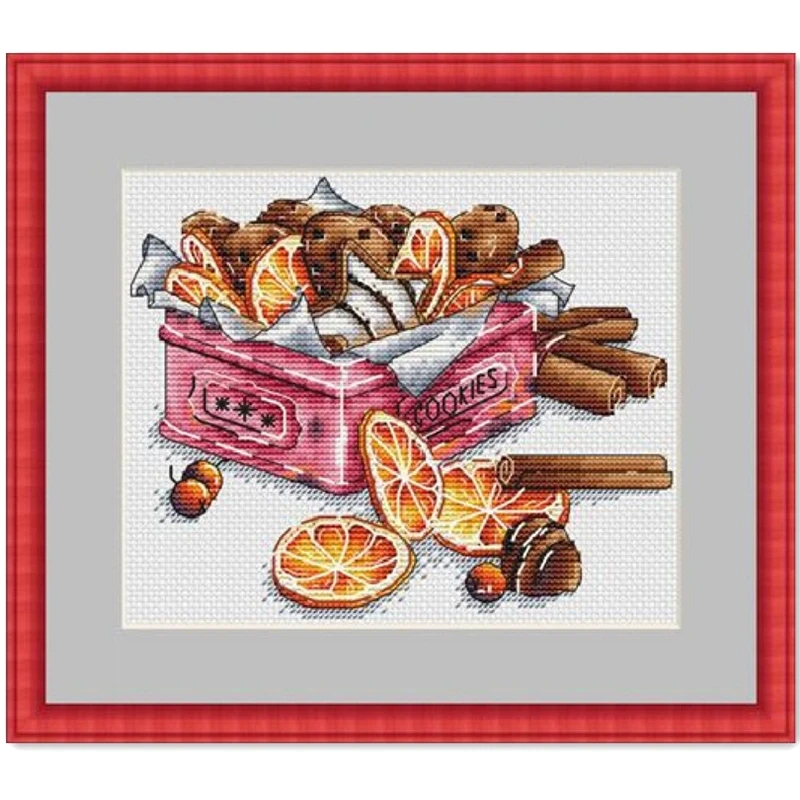 Lemon cross stitch kit aida 14ct 11ct count print canvas stitches embroidery DIY handmade