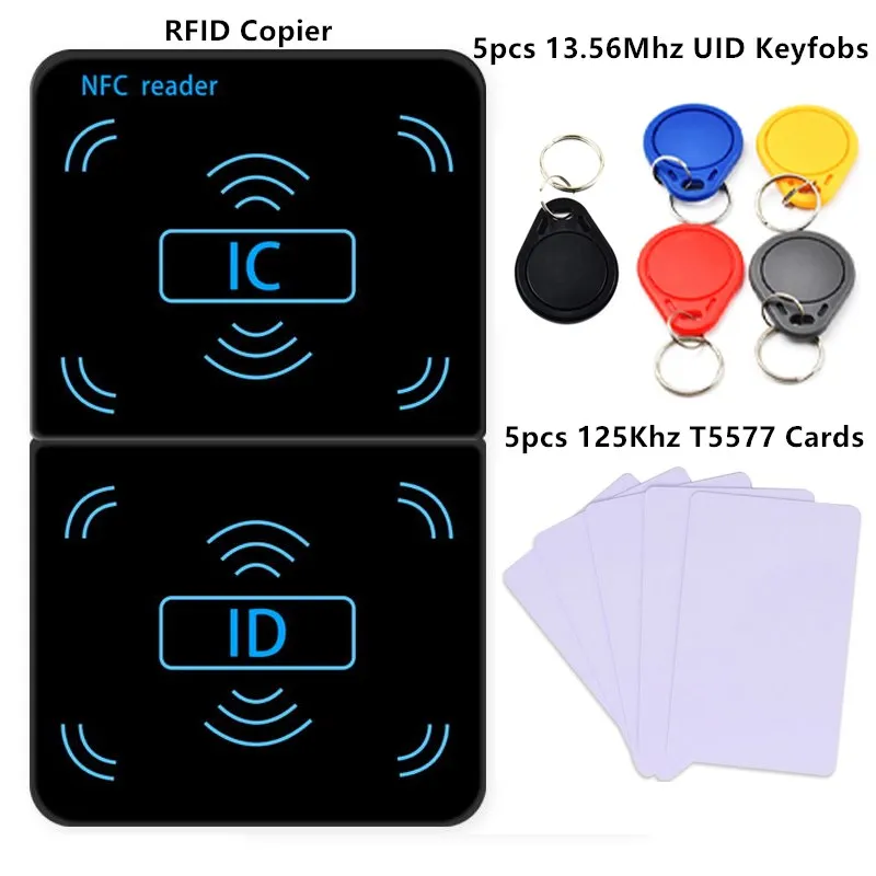 125khz 13.56Mhz NEW IC ID Duplicator Reader Writer Decoding Function Card Copier