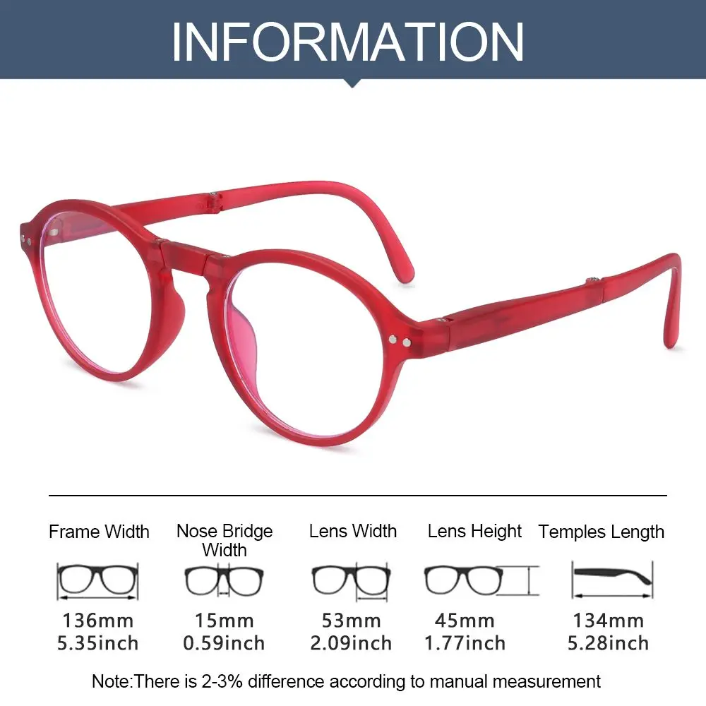 خمر الطباعة الكلاسيكية طوي طول النظر الشيخوخي نظارات الكمبيوتر نظارات قابلة للطي نظارات القراءة مكافحة نظارات الضوء الأزرق