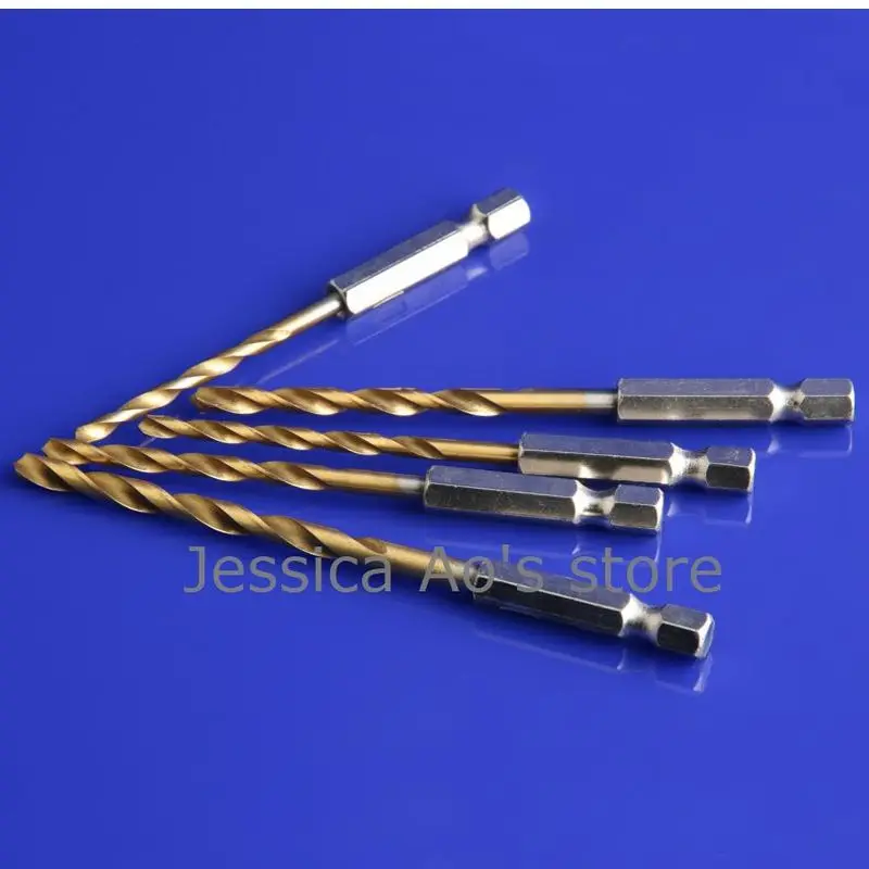 13Pcs 1,5-6,5mm 1/4 Hex Schaft Spiralbohrer Hss Hss Bohrer Bit Set Elektrische schraubendreher Bit Carpenter Werkzeuge