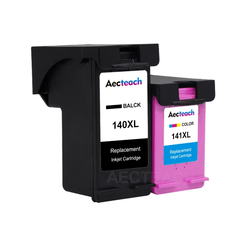 Aecteach Remanufacture Ink Cartridge for HP 140XL 141XL for HP DeskJet  D4263  D4363 Printers + 400ml Printer Ink