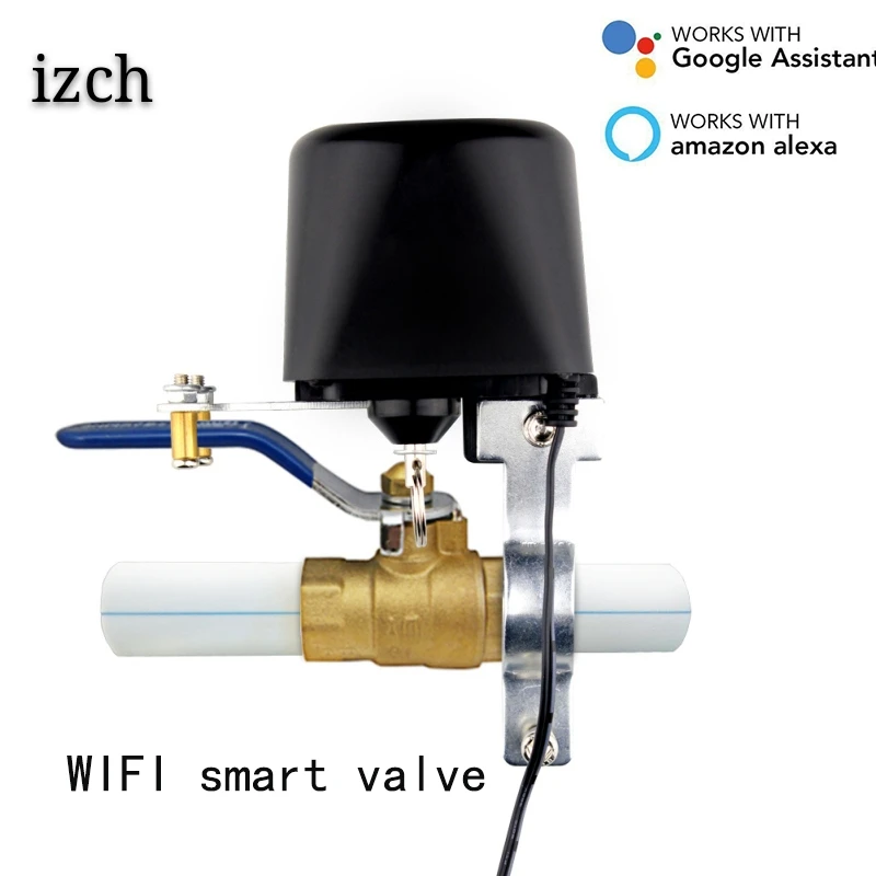 WiFi Smart Gas Valve Water Valve Smart Home Automation Control Valve  Voice control Work With Alexa and Google Home ,IFTTT