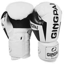 GINGPAI Boxing Gloves for Men Women Kid,Leather Boxing Gloves for Punching Bag,Kickboxing,Muay Thai Fighting Gloves 6/8/10/12oz