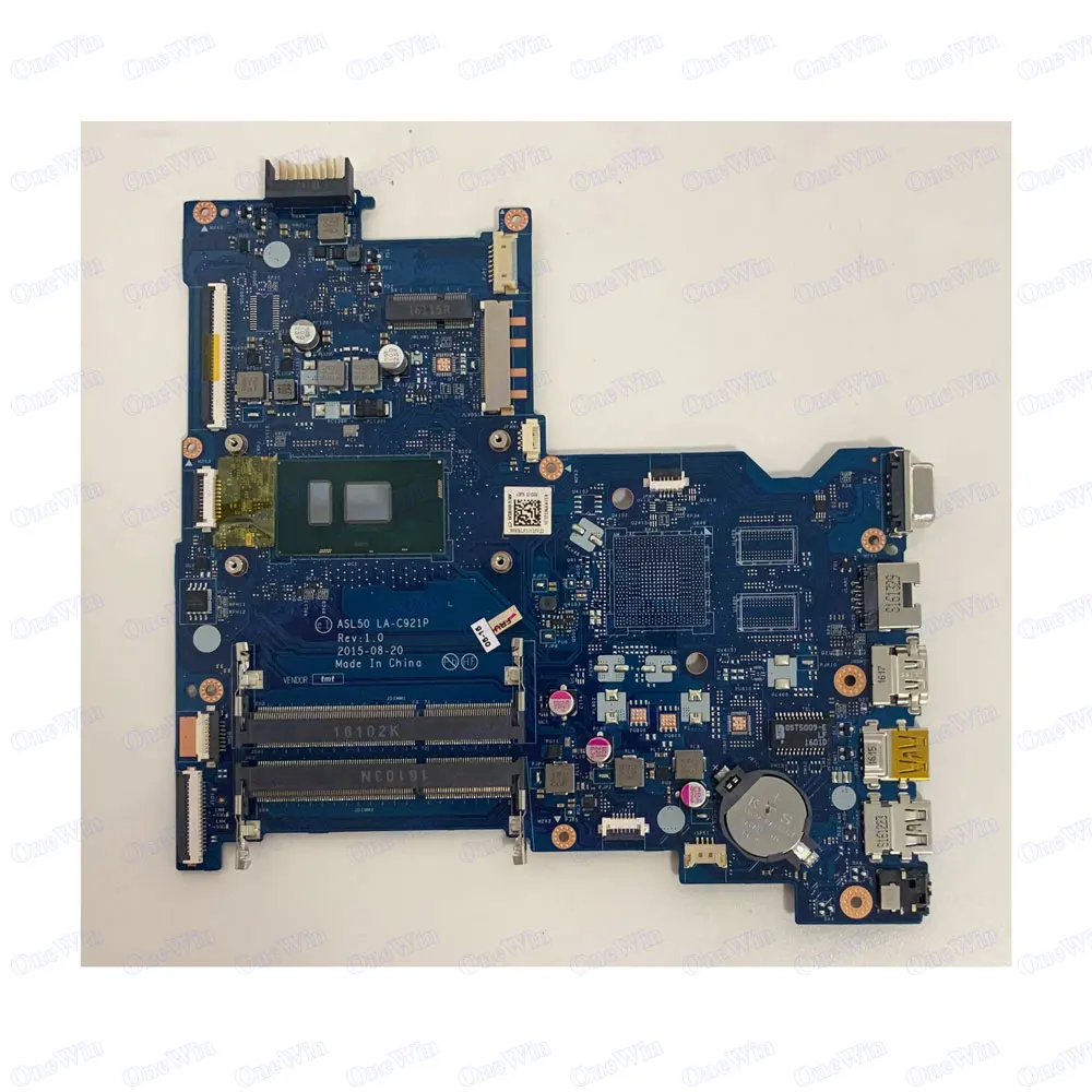 828926-001 PN 828926 for HP 250 G4 Notebook Integrated Motherboard 100% Work Brand New ASL50 LA-C921P CPU SR2EY i5-6200U I5 6200