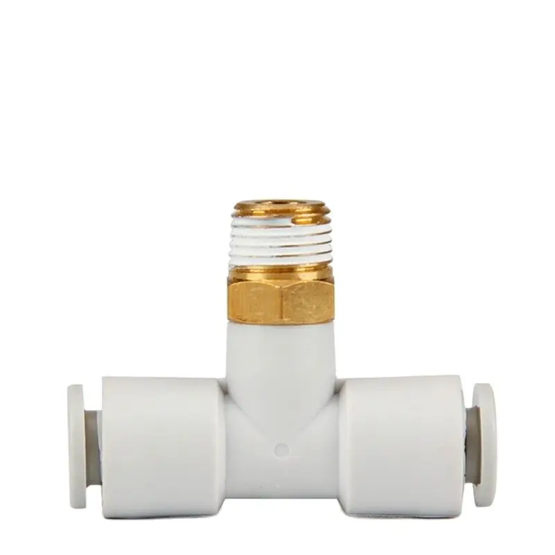 T type threaded tee KQ2T08/04/06/10/12-M5/01/02/03/04SA quick plug connector