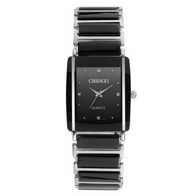 

CHENXI Women Watches Fashion Simulated Ceramics Watches Men Women Rectangle Dial Quartz Wriatches Relogio Masculino Reloj Mujer