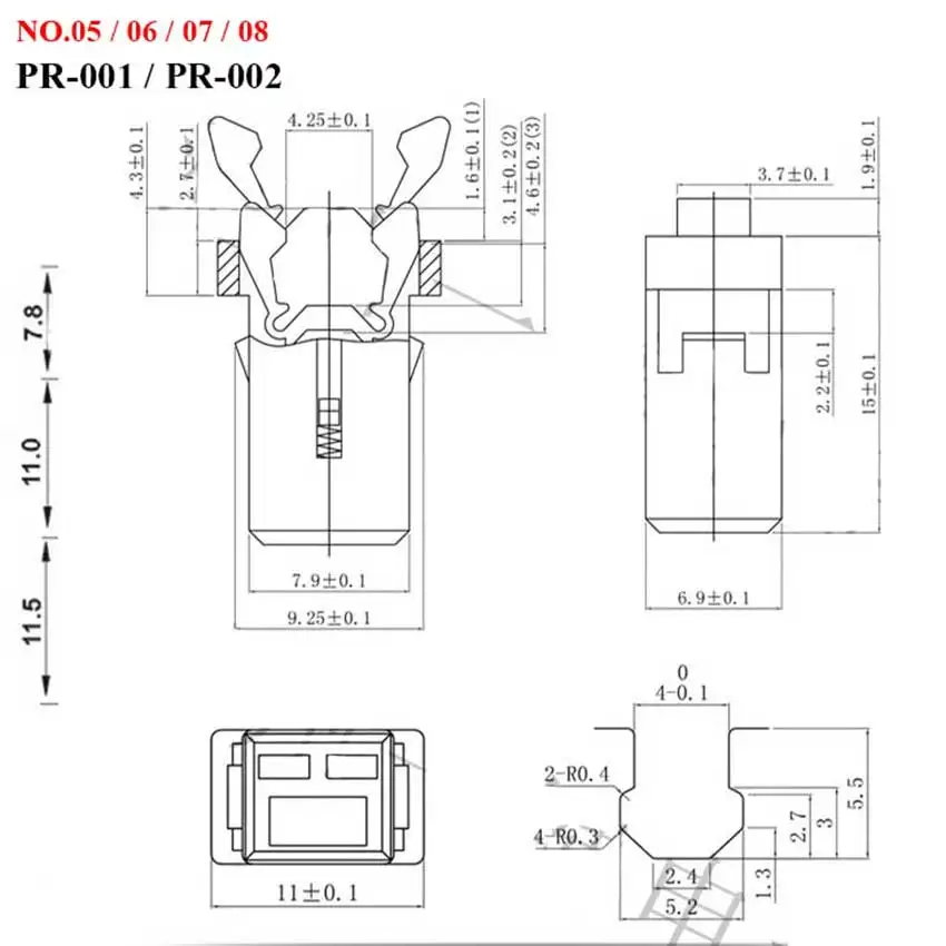 10PCS PR-001 002 003 004 005 06A SP-05 Small Door Lock Switch Lock For MS Air Conditioner Set Top Box TV EVD DVD Door Cover