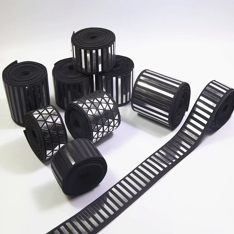 الليزر الترتر أربطة مرنة للملابس 15-50 مللي متر شريط مرن DIY بها بنفسك الخياطة اكسسوارات شريط مطاطي أربطة مرنة لتناسب #5