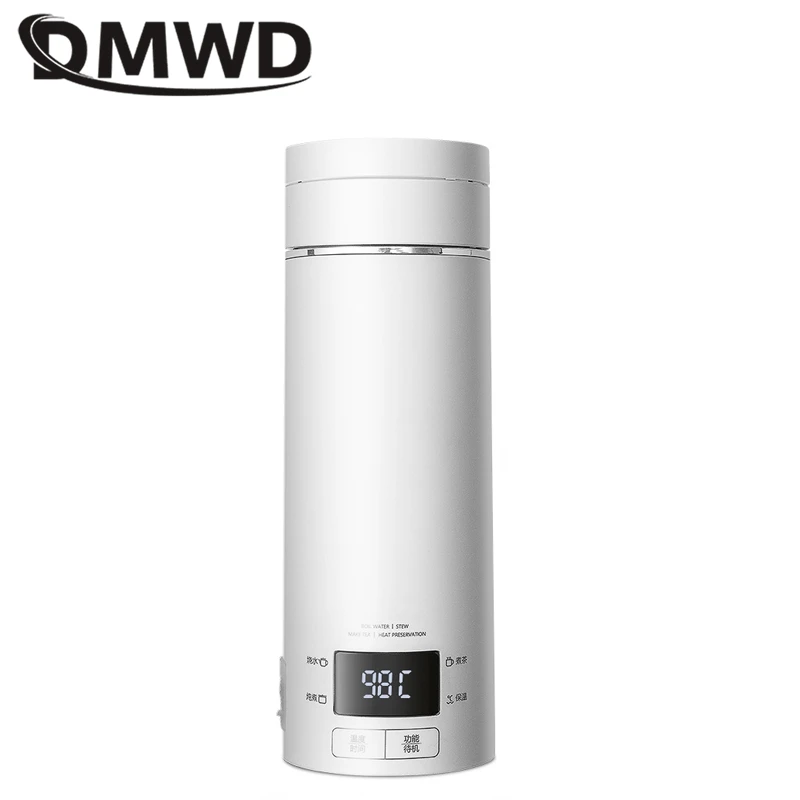 

DMWD 400ML Travel Electric Kettle Portable Water Heater Hot Water Cup Mini Stew Cup Porridge Tea 12H Heat Preservation 110/220V