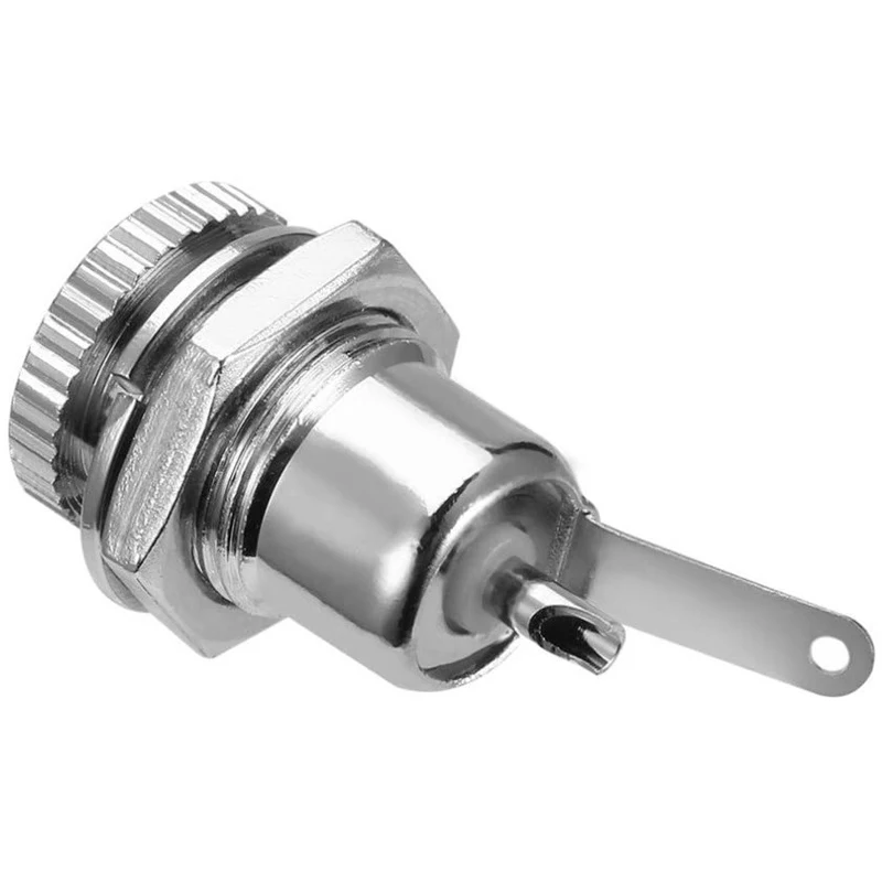 5個DC-099 5.5 × 2.1ミリメートル5.5*2.1 dc電源雌ソケットジャックパネルマウントコネクタアダプタと防水キャップ