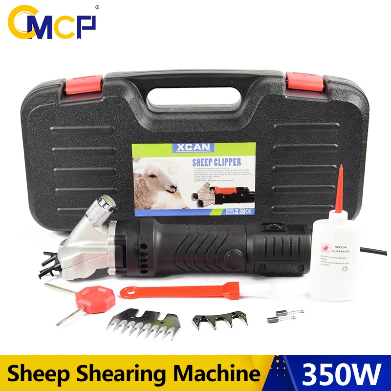 

350W Electric Clipper Shear Sheep Goats Shearing Machine Low Noise Speed Adjustment Electric Pusher Electric Scissors