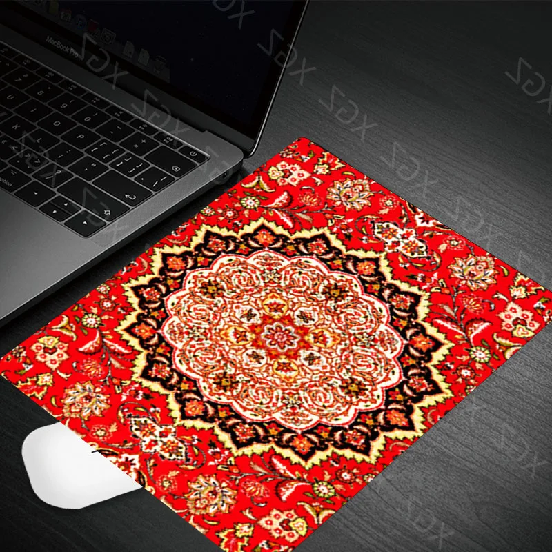 Yzuoan Hot Products Persian Rugs Comfort Small Mouse Mat Gamer Mouse Pad Pattern Soft Gaming Accessories Mousepad Desk Mat