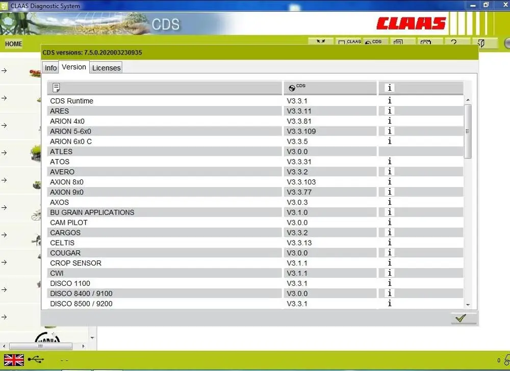 

For Claas CDS 7.5 [ UPDATE TO 9.2020]+Normal level and Developer level License for Multi-PCs