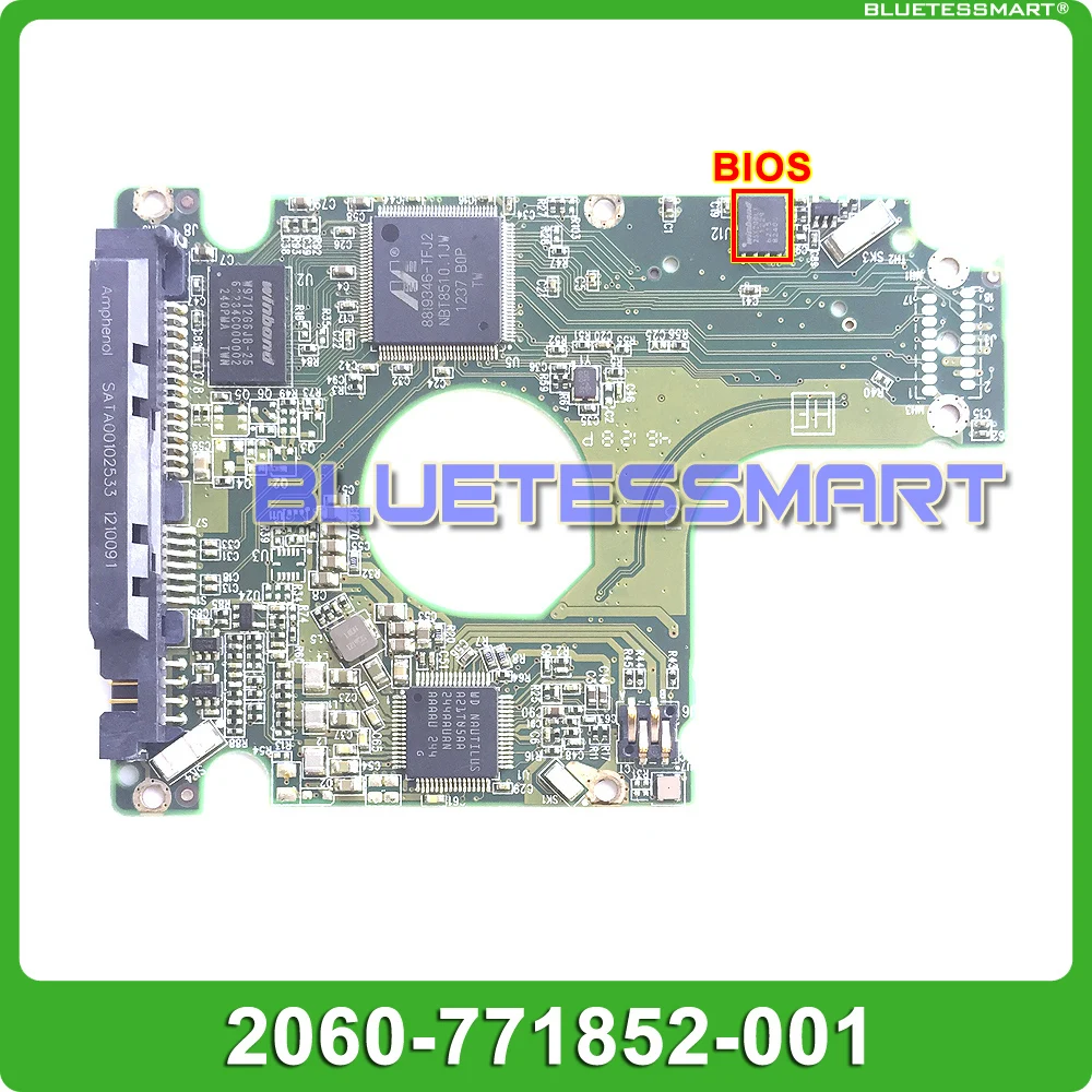 

HDD PCB logic board 2060-771852-001 REV P1 for WD 2.5 SATA hard drive WD3200LPV WD5000LPVT repair data recovery