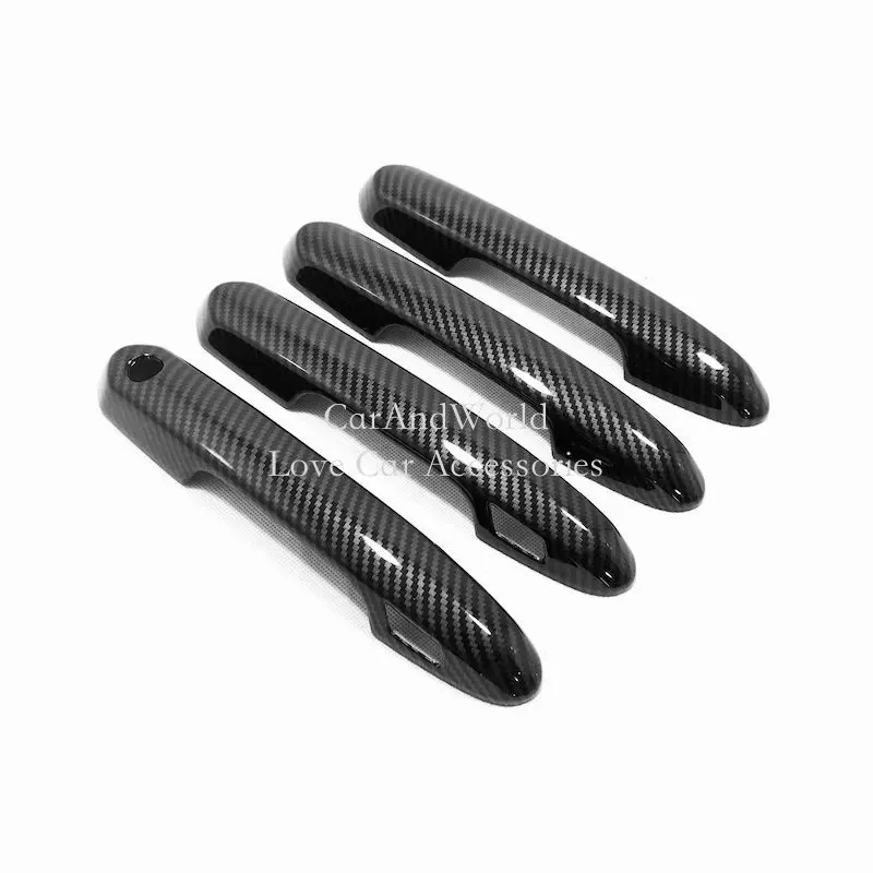 

Для Toyota Highlander Kluger 2022-2025 внешняя дверная ручка чаша рамка крышка ABS наклейка из углеродного волокна накладки аксессуары