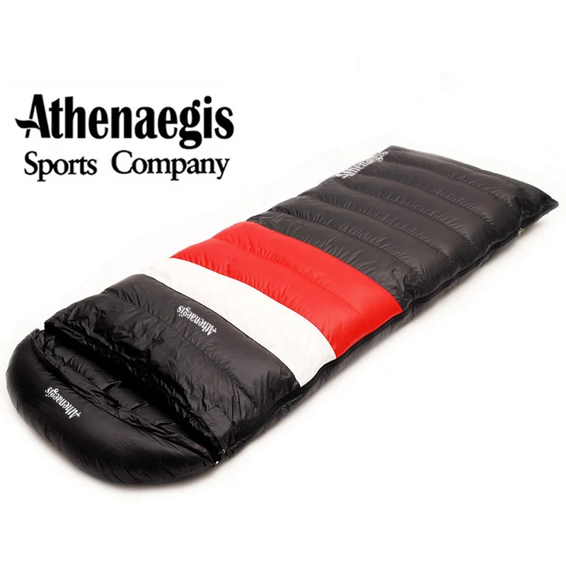 Athenaegis (180+30)x80CM Ultralight Goose Down 600g/800g/1000g Filling Envelope Breathable Lazy Sleeping Bag Saco De Dormir