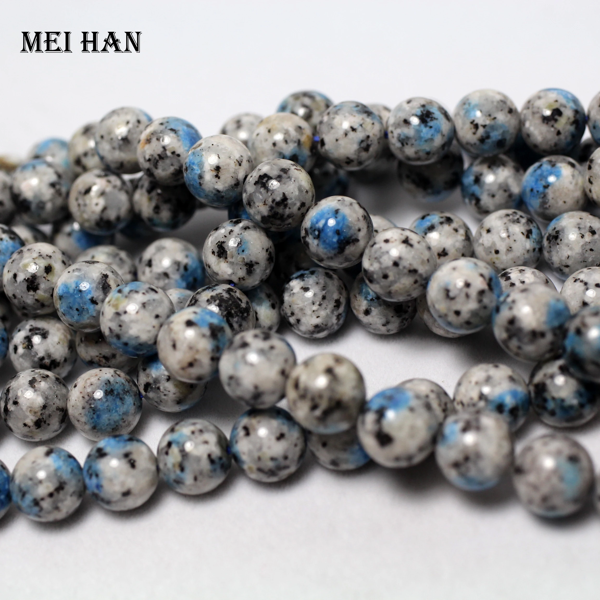 Meihan (Free Shipping) Wholesale Natural K2 Jasper Smooth Round Loose Beads  For Jewelry Making Design DIY