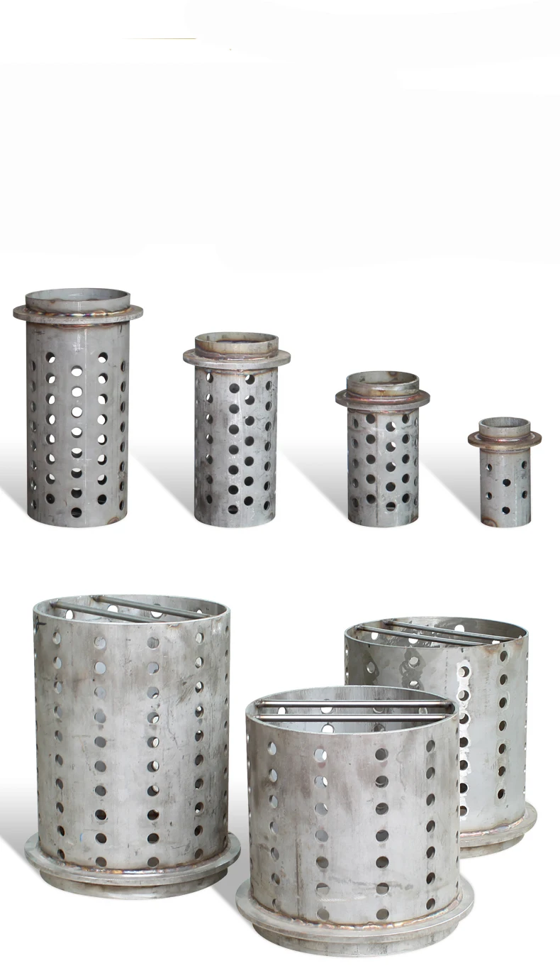 Wholesale Jewelry Tools 304 Stainless Steel Perforated Flask with Flange Casting Flasks  different Sizes with Rubber Base