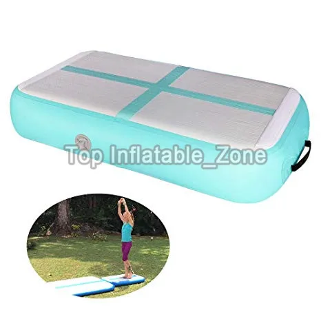 Rainbow Cross Line Mintgreen Air Board On Sale 1*0.6*0.2m Air Block Gymnastics Training Mat Mini Size Airtrack Floor Yoga Gym