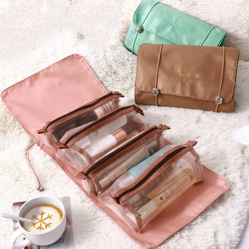 Organizer Insert Bag For Handbag Colors Newly Travel Foldable Hanging Wash Bag Makeup Inner Portable Cosmetic Bag, Toiletry Bag