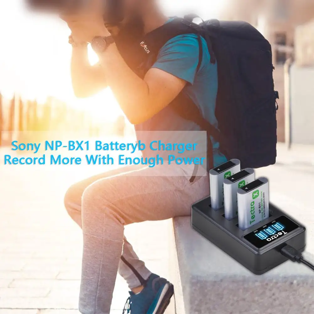 1860mAh NPBX1 NP-BX1 Battery for Sony DSC-HX300 HX400 HX50 HX60 GWP88 AS15 WX350 DSC RX1 RX100 AS100V M3+LED USB BX1 Charger