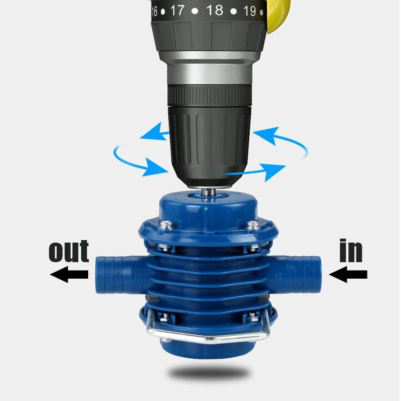 Waterpomp Zware Zelfaanzuigende Hand Elektrische Boor Pomp Huis Tuin Centrifugaal Boot Pomp Hoge Druk Waterpomp