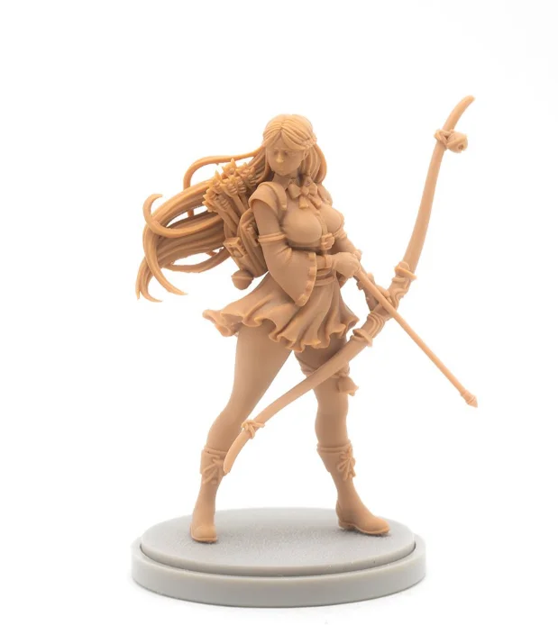 30mm Resin Figure model kits Death High Miko  Unassembled and unpainted