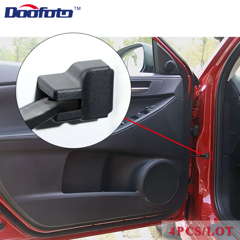 Doofoto 4x Car Door Limiting Stopper Cover For Mazda 3 bk 2 6 CX5 CX3 CX7 Car Accessories Protective Styling Door Lock Case