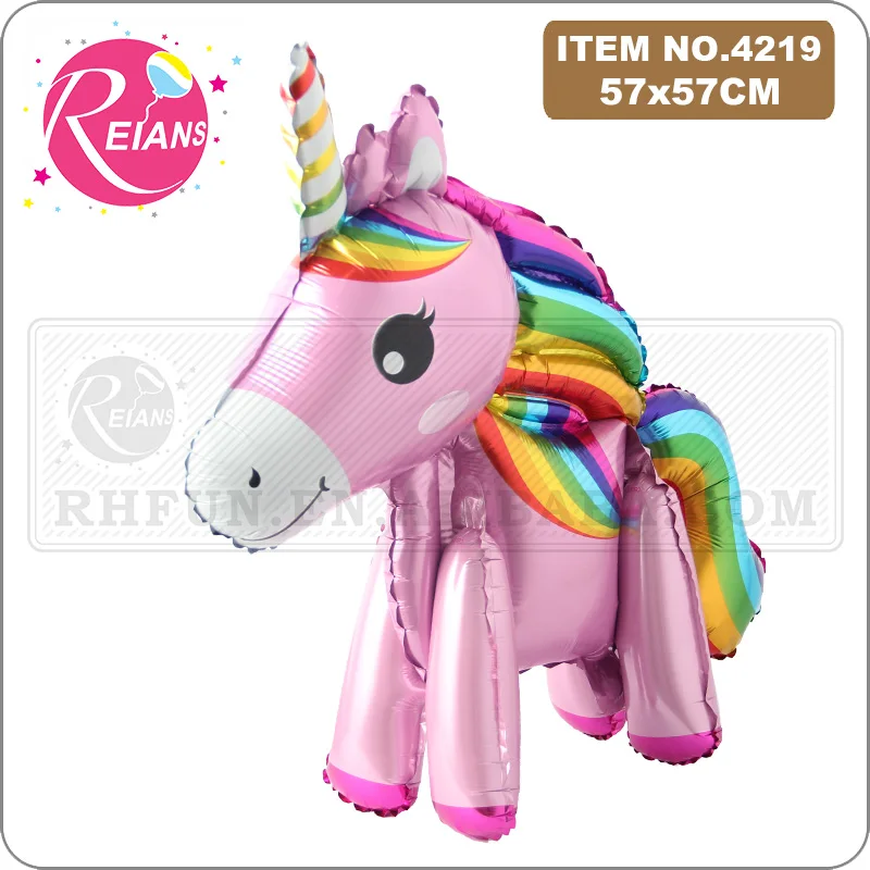 Animal horse Cartoon Foil Unicorn Balloon Birthday Party Decorations Kids Happy Birthday Letter Balloons Party Decor Baby Shower