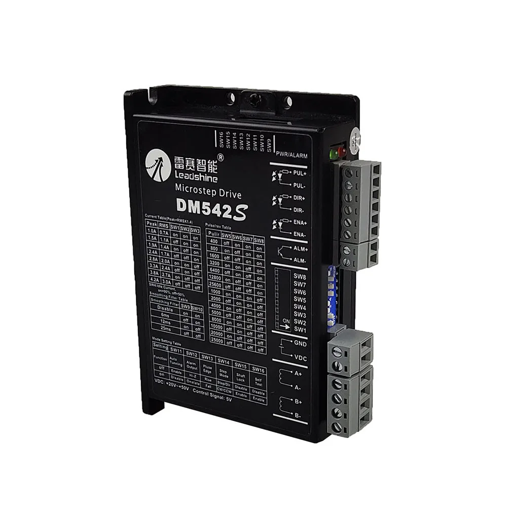 Driver motore passo-passo Leadshine 2 fasi DM542S DM556S tensione di alimentazione 20-50VDC corrente di uscita 1.0-5.0A sostituire il Driver Microstep