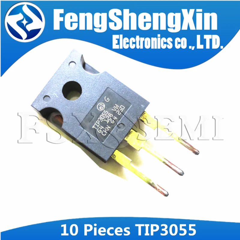 

10pcs/lot TIP3055 TO-3P T1P3055 TO-247 Power Transistors