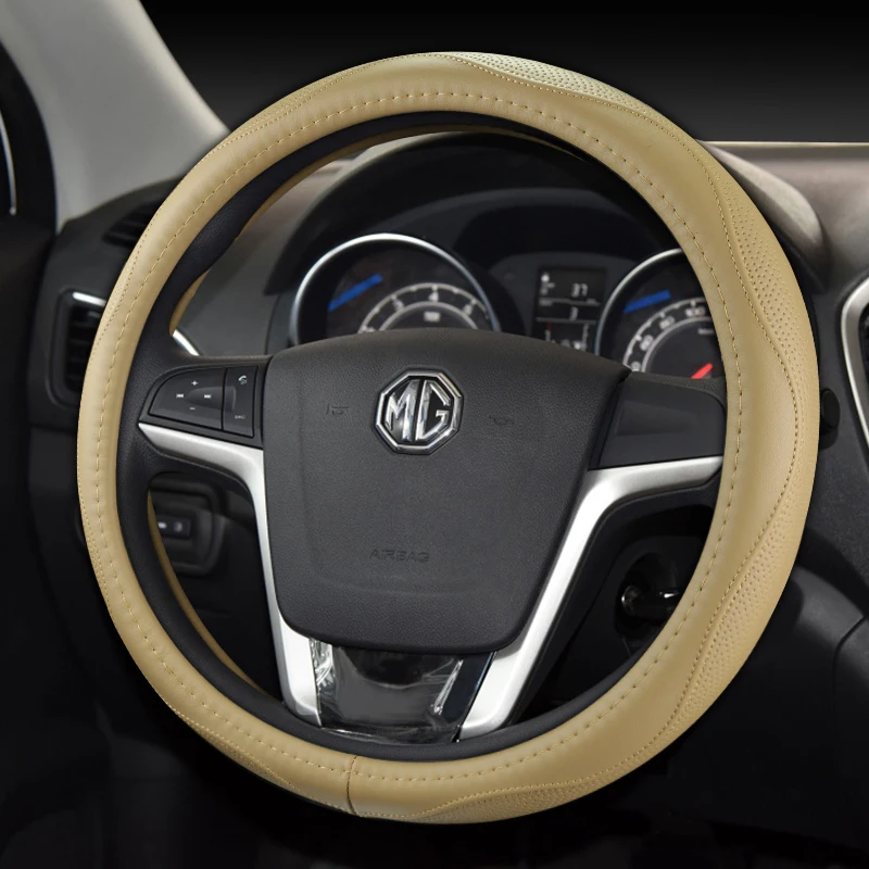 

Suitable for MG 3/6 HS GS ZS EZS leather steering wheel cover