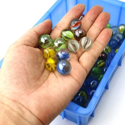 10 sztuk 16mm szklane marmurowe kulki Charms wyczyść maszyna do pinballa Home Decor dla akwarium wazon akwarium zabawki gry dla dzieci dzieci
