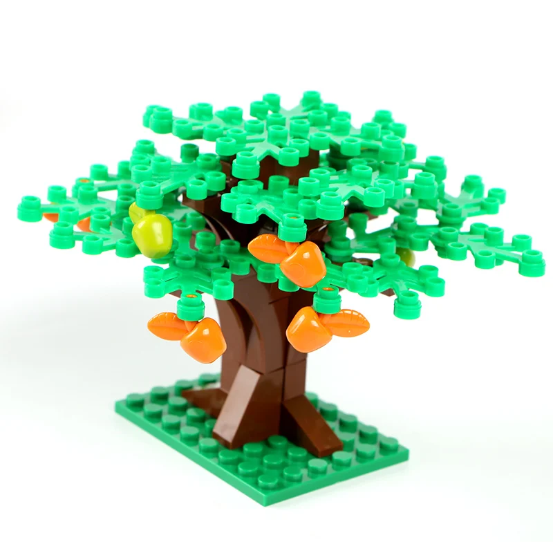 

DIY Building Blocks Bricks MOC Garden Plant Tree Cherry Courtyard Compatible All Brands Particles Toys City Street View