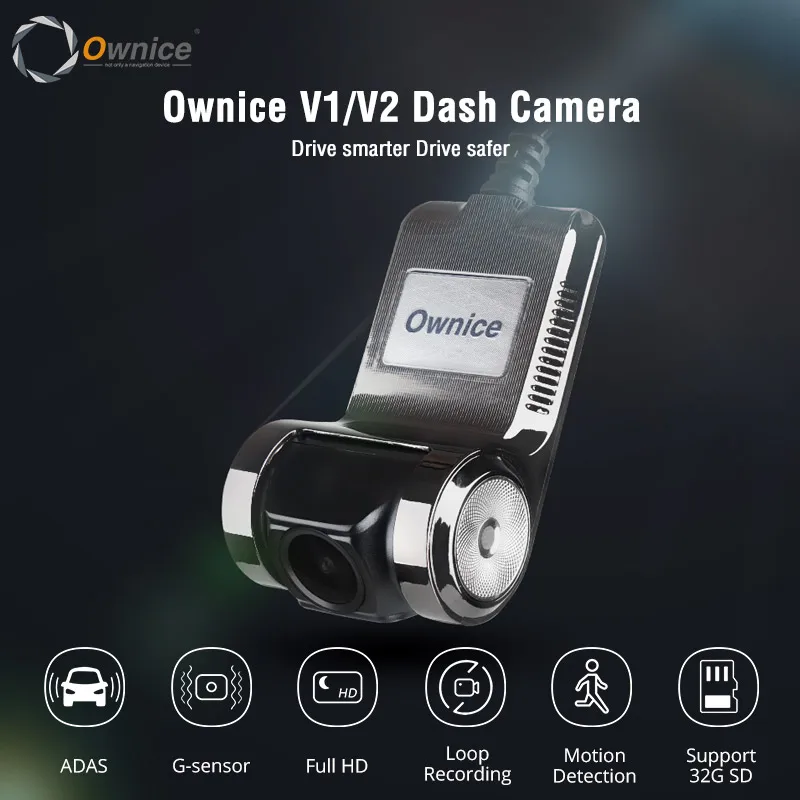 Ownice V1 V2 Mini ADAS Car DVR Carmera Dash Cam Full HD1080P Car Video Recorder G-sensor Night Vision Dashcam accessories