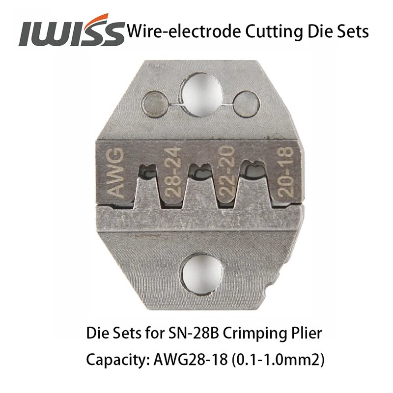 IWISS Wire-electrode Cutting Die Sets for SN-2549/SN-48B/SN-28B/SN-05B/SN-2546B/SN-58B Crimping Plier Hand Crimper Tools