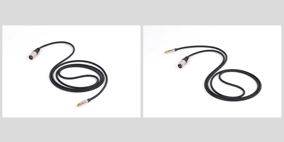 RCA-Stecker, glattes silbernes Stecker auf 3-poliges XLR-Stecker-Kabel, XLR auf Aux-Kabel für ausgewogene Mikrofon-Verbindung, Zoll-Kabel für AMP – Detail 10