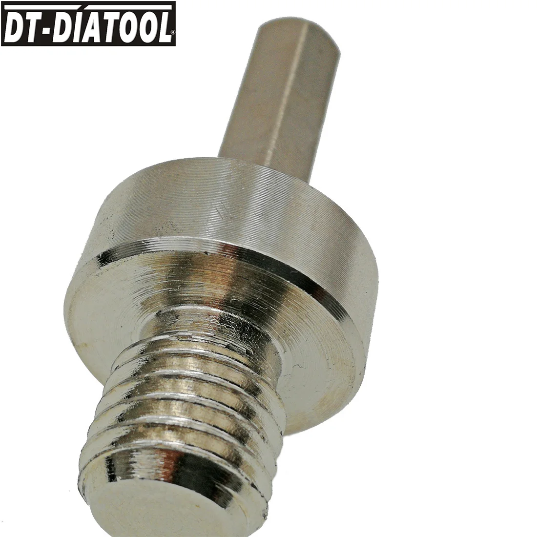 DT-DIATOOL 1 шт. M14 или 1/4 "-11 переходник с наружной резьбы на шестигранный хвостовик 5/8, сверло можно установить на ручную дрель или электродрель