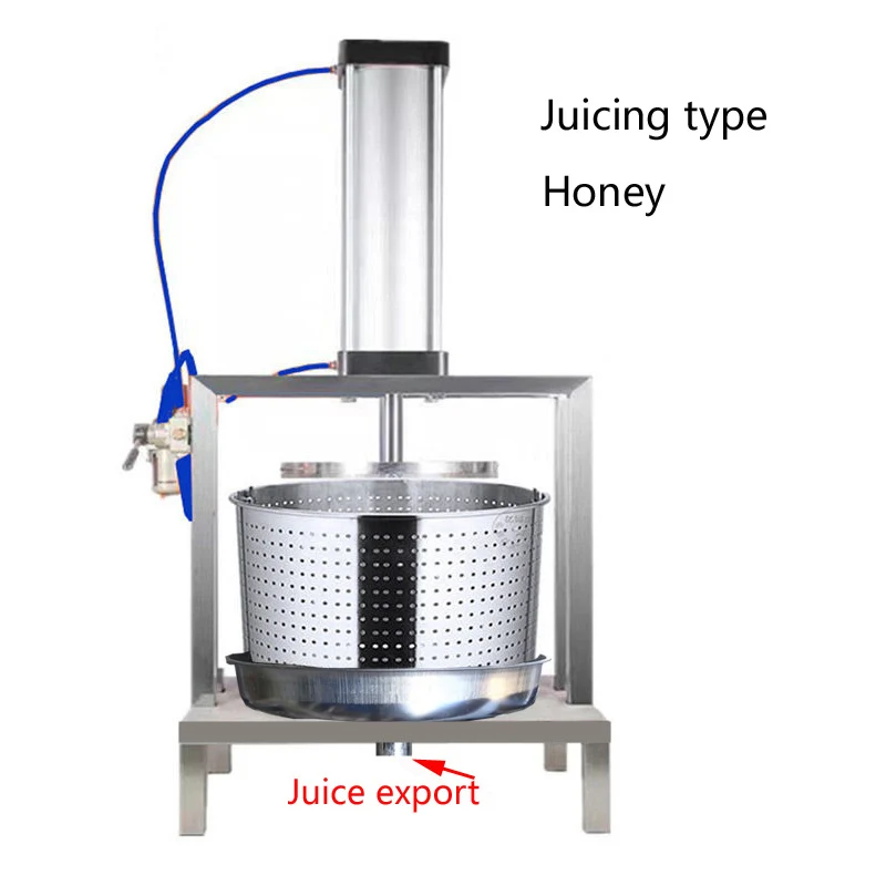 Large Capacity Commercial Juice  Press Stainless Steel Pneumatic Grape Honey Juicer Vegetable Dehydration Machine