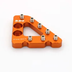 Rear Brake Pedal Step Plate For KTM 990 SUPERMOTO /R /SMT /ADVENTURE /S/R Logo Orange 2013 2012 2008 Motorcycle CNC Aluminum