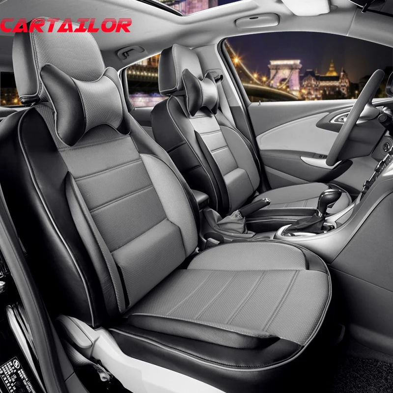 

CARTAILOR Interior Accessories fit for Jeep Cherokee 2014 2015 PU leather Automobiles Seat Covers New Car-styling Seat Cover Set